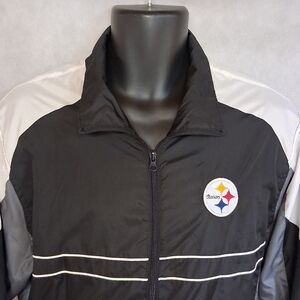 Pittsburgh Steelers Windbreaker Jacket Large Dunbrooke Sports Illustrated SI